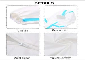 Wholesale Customized Size Disposable Protective Suit Water Resistant White Color from china suppliers