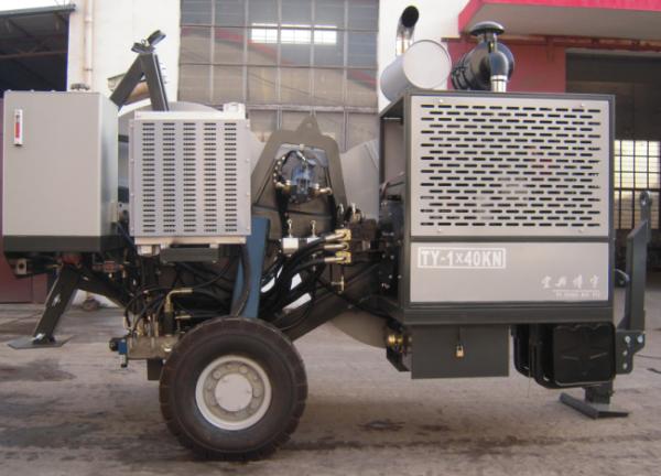 High Voltage Cable Hydraulic Tensioner 40kN 4tons Bull Wheel 1300 Max Conductor