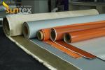 China Manufacturer Thermal Insulation Silicone Coated Fiberglass Cloth welding