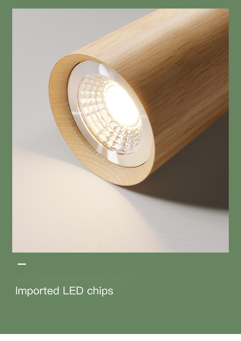 Wood Led Ceiling Lamp With Spot Lights For Living Room Bedroom Corridor Home track lighting(WH-WA-46)