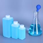HDPE 30ml Narrow Neck Square Bottle For Powder Solids Gel Oil