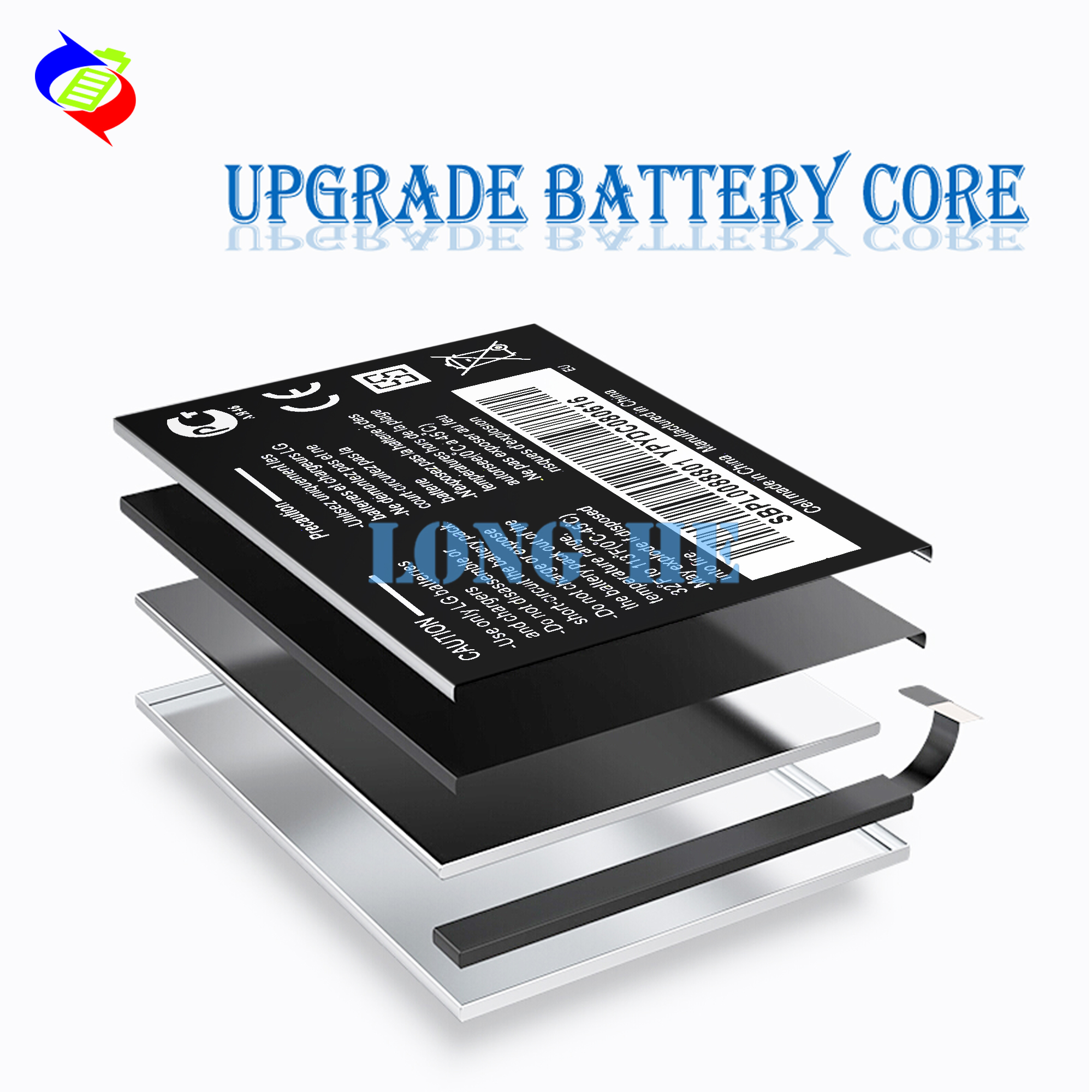 950mAh LGIP-531A Battery for LG A110/A133/A170/AN160 Phone 100% Compatible Replacement