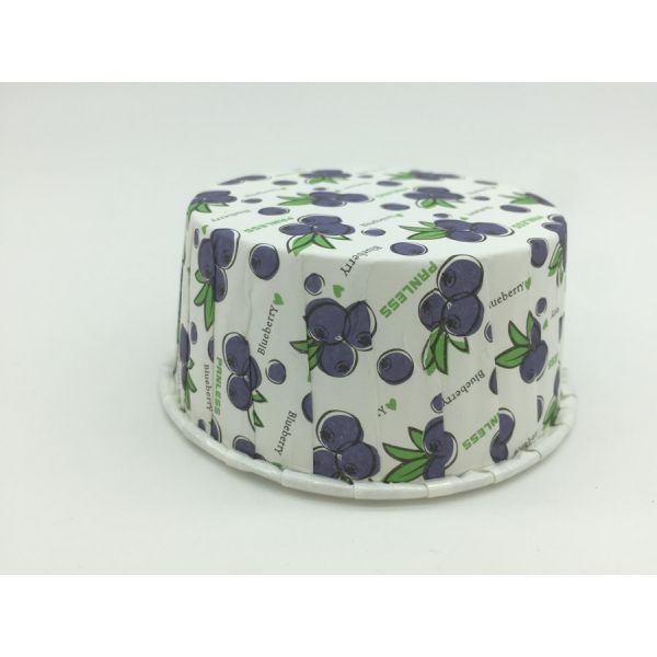 Grape Pattern PET Baking Cups Food Grade Paper Material 75-40mm Varous Size