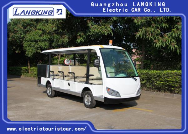 14 Seater Electric Sightseeing Bus , 72v Electric Shuttle Car with Fencing Cargo