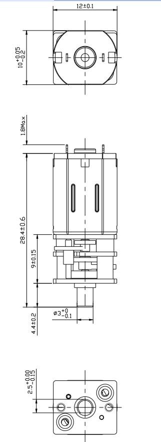 12mm 3.3v N20 Micro Miniature Gear Motor High Efficiency For Robot / Door Lock