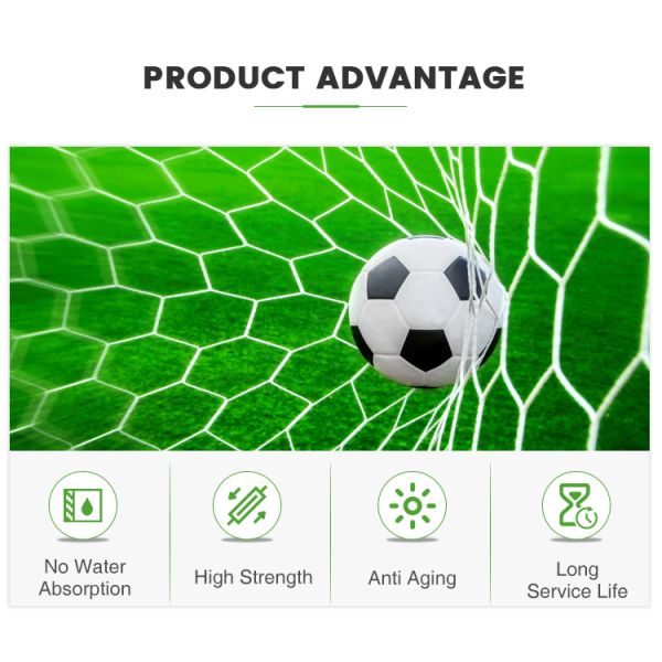 Portable Soccer Net Full Size Biodegradable Continental Football Goal Nets