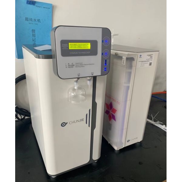 Lab Ultrapure Water System with 18.2MΩ Resistivity and 10L/H & 20L/H Flow Rate Featuring UV Lamps