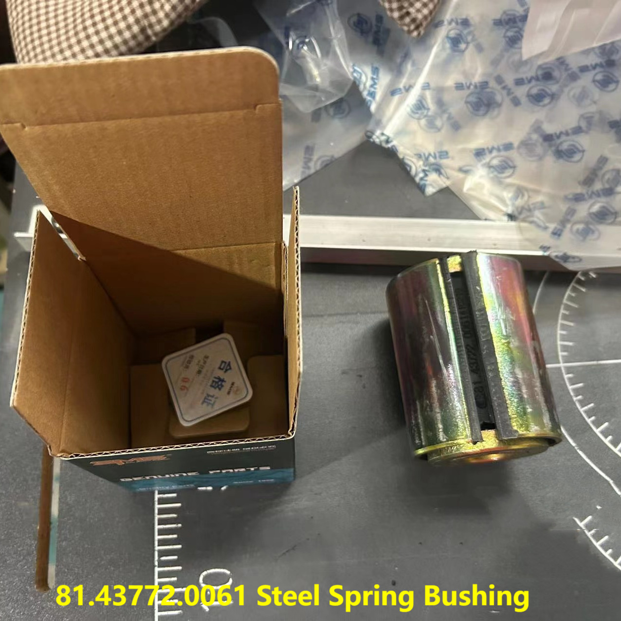 81.43772.0061 Steel Spring Bushing HOWO Truck Parts