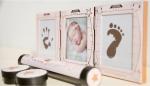Newborn Baby Handprint and Footprint Photo Frame Kit with an Baby-safe Ink Pad