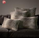 Fluffy acrylic Fur Throw Pillow , Faux Fur Decorative Pillows Cushion Cover