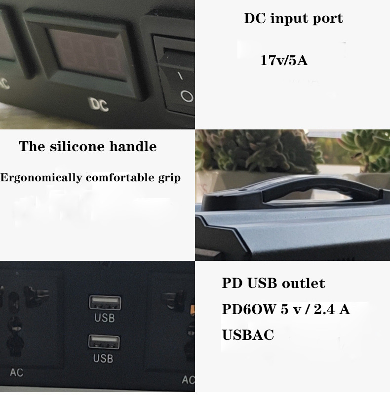 Outdoor power supply Portable 220V mobile emergency power supply 1500W