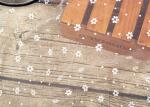Wedding Bridal Nylon Lace Fabric / Nylon Netting Fabric With Small Dot Flowers