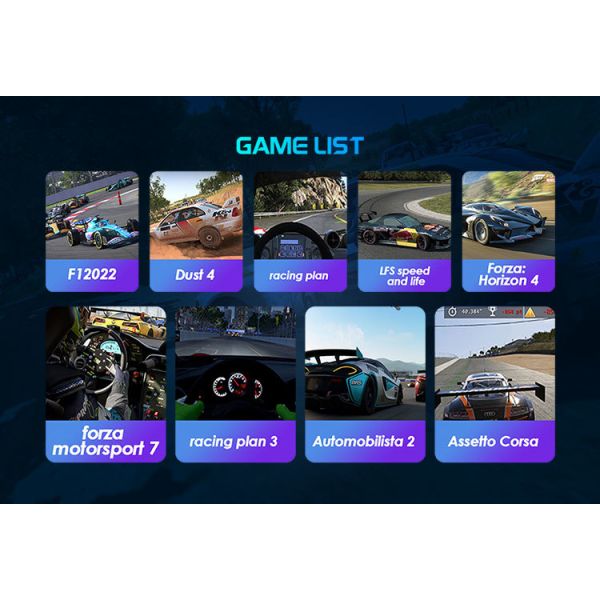 MOZA Professional Racing Game Simulator With Motion Real-time Feedback Chair