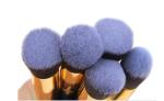 Black Non - Discolouring Pro Makeup Brushes Not Fall Hair Alum. Pipe