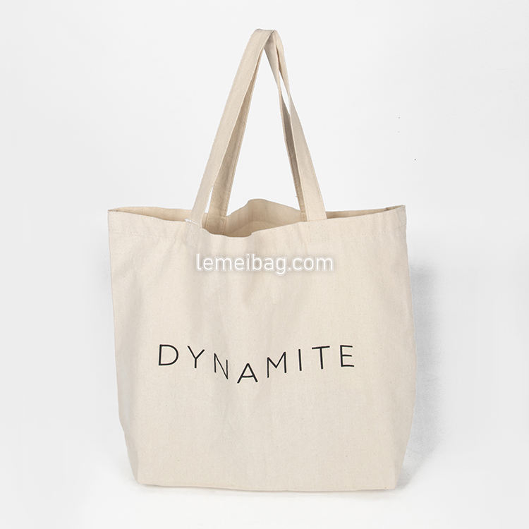 Exhibition Custom Printed Eco Recycled Blank Shopping Bag Plain Organic Cotton Canvas Tote Bag With Logo