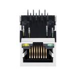 ARJC02-111009D , Magnetic RJ45 Jack 10/100 Base-Tx Tap Down RJ45 W/LED