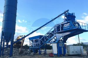 Wholesale Belt Type YHZS35 Mobile Concrete Mixing Plant Twin Shaft JS750 Mixer from china suppliers