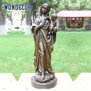 Wholesale 3D Design Bronze Statues Sculpture 170cm Woman Holding A Child from china suppliers