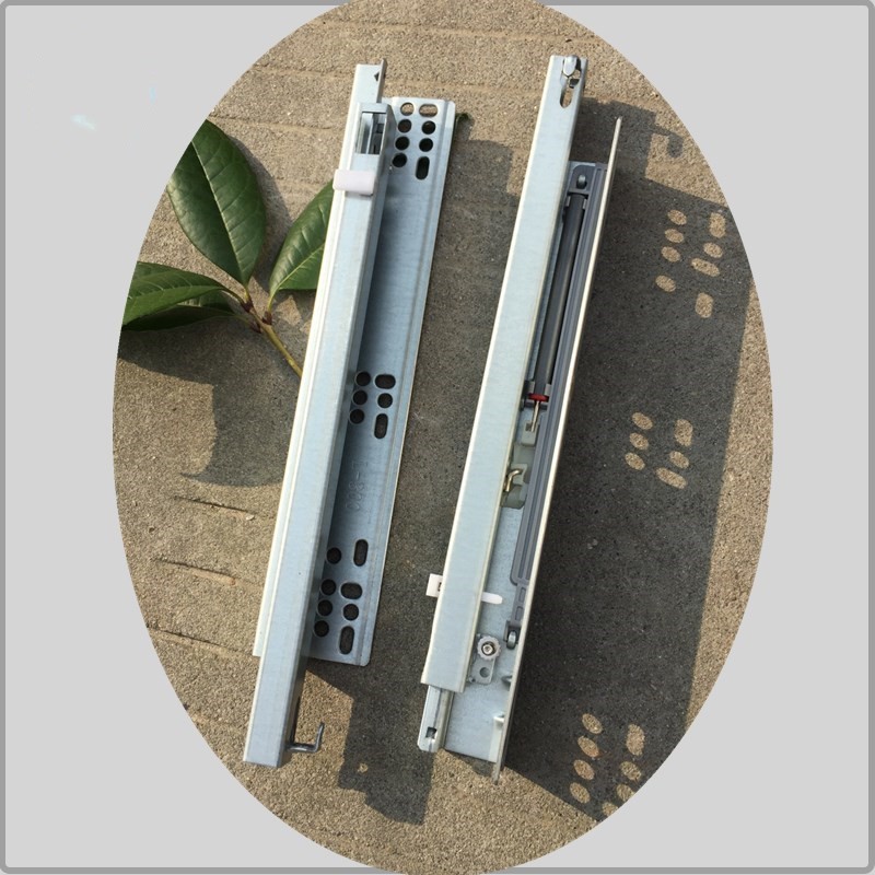 Single Extension Undermount Soft Close Drawer Slides , Kitchen Drawer Hardware Slides Durable
