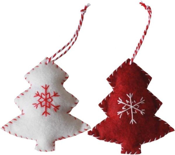 100% Handmade Wool Felt Craft Christmas Decorations Multi - Color Choice
