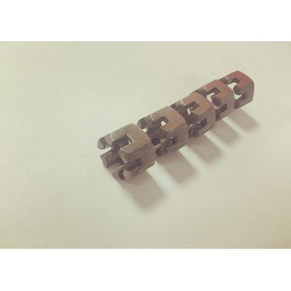 Thicken Primary Colors M12 Hexagon Slotted And Castle Nuts With 1.75mm Pitch