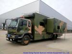 Camouflage Mobile Workshop Truck , Isuzu FVZ Outdoor Caravan With Sleep Bed