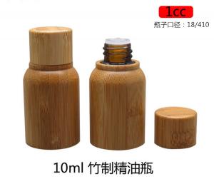 Wholesale Good Price 10 ml  Essential Oil Bottle bamboo Glass Bottle with euro Dropper wooden Cap from china suppliers