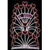 Buy cheap Valetines day crowns and tiaras red hearts crystal rhinestone crowns custom from wholesalers