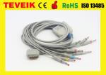 Kenz ECG cable with integrated 10 leadwires,banana 4.0,IEC,DB15pin, Compatible