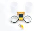 Decorative Bathroom Accessory Double Tumbler Holder Gold Plate and Paint