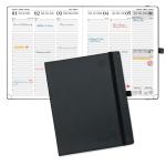 2024 Large Academic Weekly Year Planner 100GSM Ivory Paper Black Color