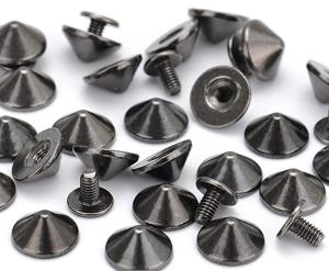 Wholesale Lightweight Gunmetal Cone Spike Studs Screw Back Anti Corrosion For Clothing from china suppliers