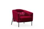 Upholstered Fabric Arm Modern Design Leisure Chair