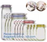 FDA Customized Kitchen Reusable silicone Food,Snack, Vegetable, Meat Storage Bag