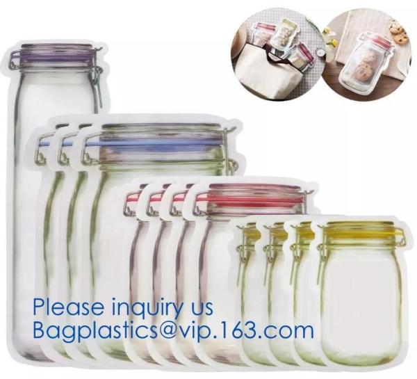 FDA Customized Kitchen Reusable silicone Food,Snack, Vegetable, Meat Storage Bag