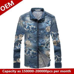 China 2014 New Design oxsford silk screen printing shirts on sale