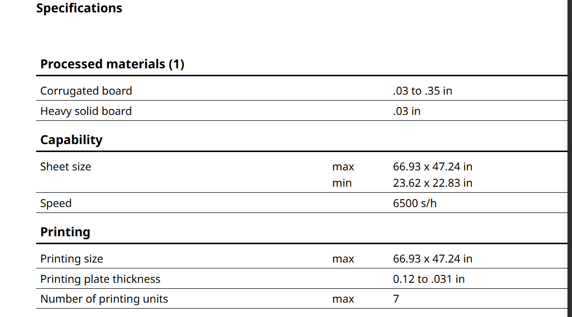Carton Printing And Packaging With Low Price For Used Bobst To Sale