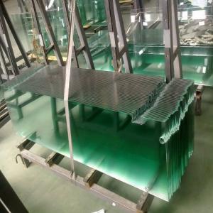 China Clear Laminated Safety Tempered Glass Toughened Glass A Grade 3mm - 19mm Thickness on sale