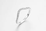 Star Band Rings 925 Silver CZ Rings Stackable Finger Promise Rings