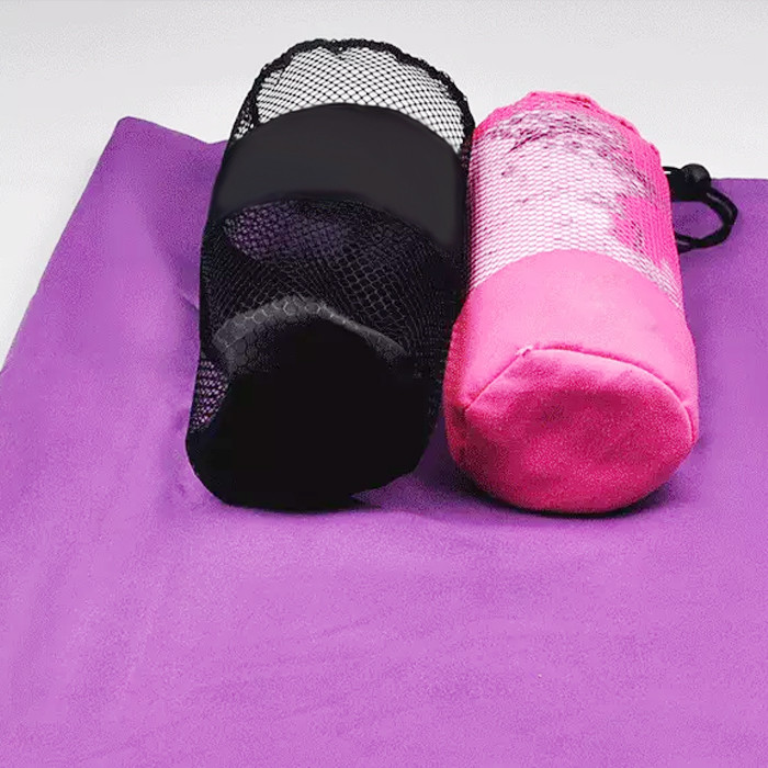 Wholesale Quick-Dry Sweat Travel Fitness Gym Microfiber Towel with Mesh Bag