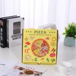 Customized Paper Food Grade Packaging Oilproof Pizza Packaging Box 24x24x4.5cm