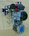 DN25 - DN500 Emergency Shut Down Valve Pneumatic Two Way Flange Valve