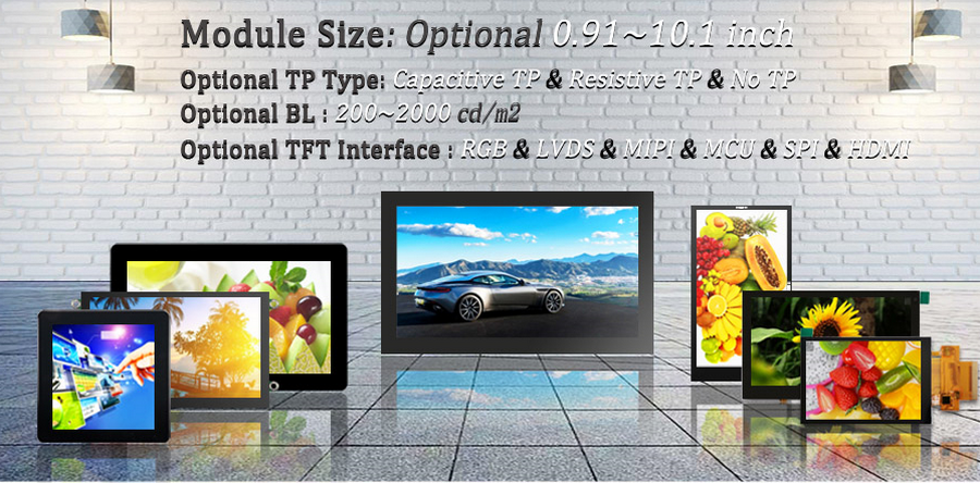 LCD Manufacture 4 Inch Color TFT Lcd Module 480x480 Pixels Square Touch Screen