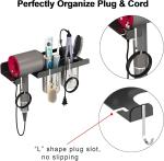 Salon Hair Styling Accessories Organizer Rack Hair Dryer Holder Wall Mount for