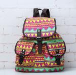 European and American women's national wind pattern casual fashion canvas