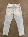 99% Cotton 1% Elastane Light Blue Ripped Jeans Womens High Waisted
