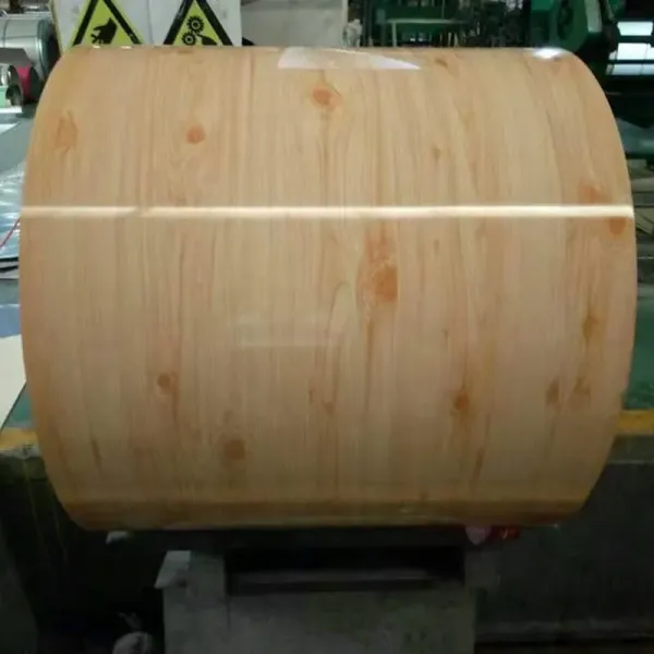Wood Grain Pattern Printed Color Coated Steel Coil PPGI Roll Prepainted Galvanized Steel Sheets / Coils