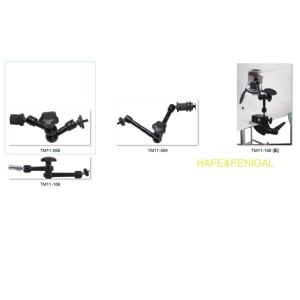 Compact Magic Arm,360° Swivel, 1/4"Mount (Action Cam/Portable Monitor Positioning)