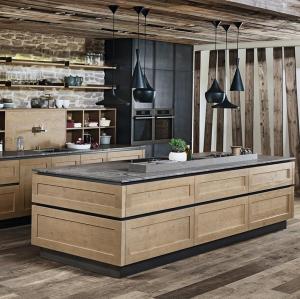 Wholesale Customized Veneer Color Shaker Inset Framed Design Kitchen Cabinet for Villa/Apartment from china suppliers