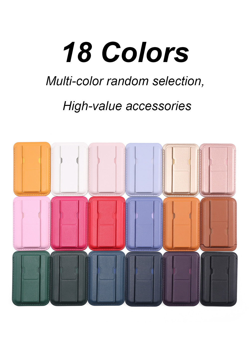 Vegan Leather Magsafe Wallet Slim Durable And Eco Friendly Phone Stand